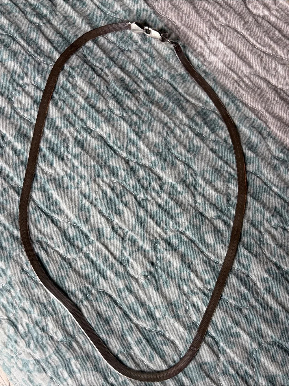 Classic 925 Flat Snake Chain Necklace - Picture 1 of 8